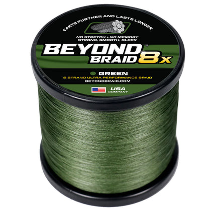 Beyond Braid Green 8X Braided Fishing Line