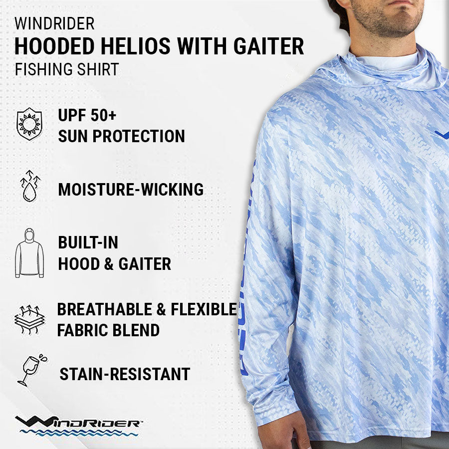 Hooded Helios Fishing Shirts with Gaiter – WindRider