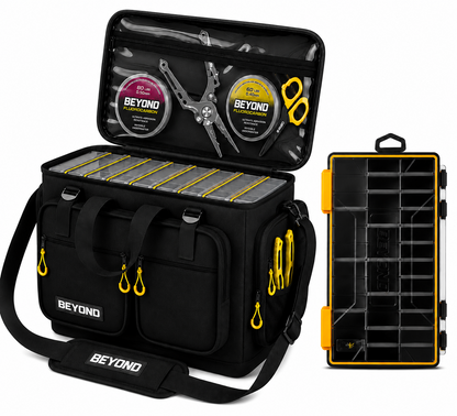 Hauler Tackle Bag — Rugged 420D Ripstop with 12 Storage Pockets (Medium, Large, XL)