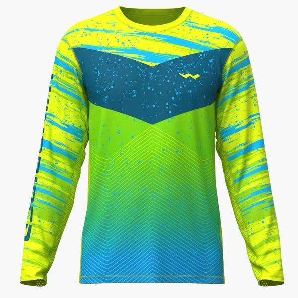 HELIOS Long Sleeve Fishing Shirt - Long Sleeve - Blue - Apparel - WindRider