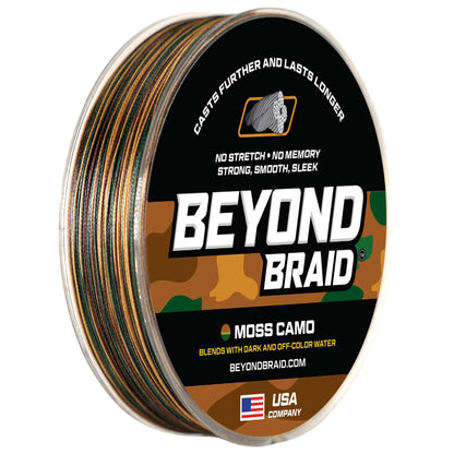 Beyond Braid Moss Camo Braided Fishing Line