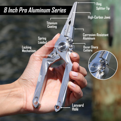 Beyond Braid Pro Aluminum Series 8" Fishing Pliers