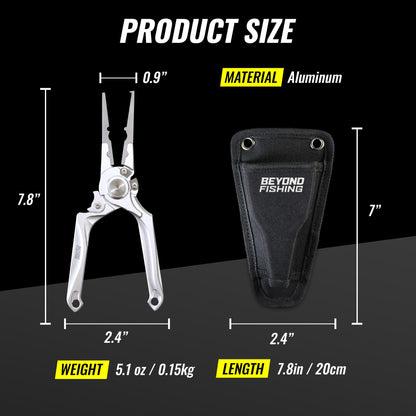 Beyond Braid Pro Aluminum Series 8" Fishing Pliers