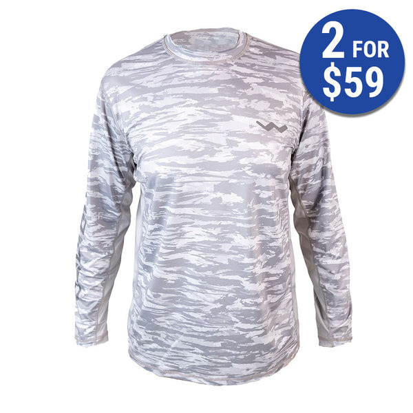 WindRider Long Sleeve Fishing Shirt Upf 50+ Sun Protection W/Mesh Sides 4  sizes