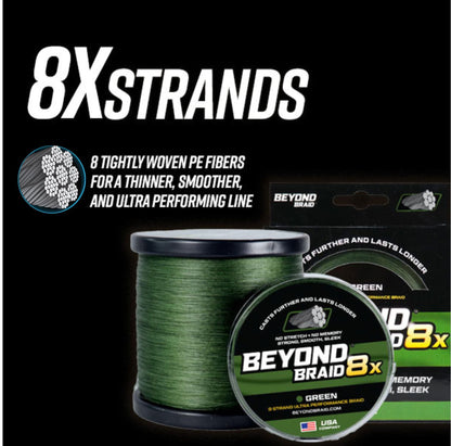 Beyond Braid Optic Orange 8X Braided Fishing Line