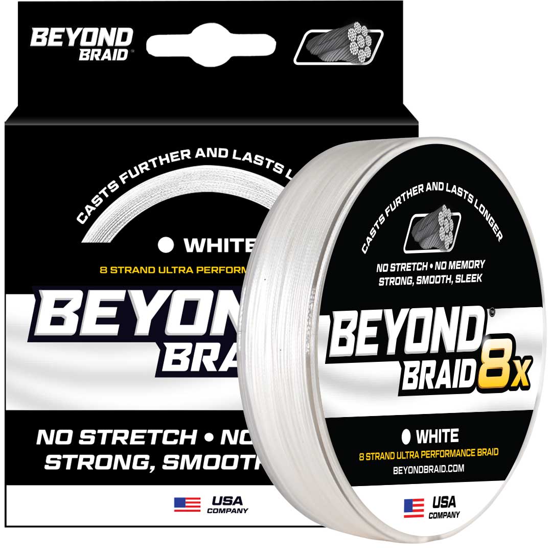Beyond Braid White 8X Braided Fishing Line
