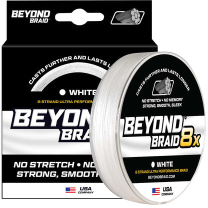 Beyond Braid White 8X Braided Fishing Line