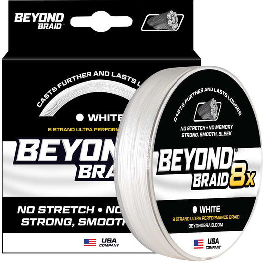 Beyond Braid White 8X Braided Fishing Line